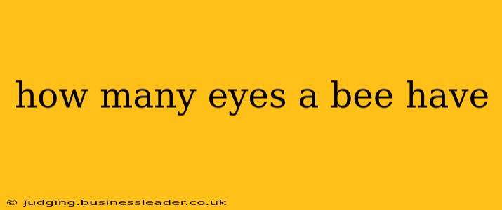 how many eyes a bee have