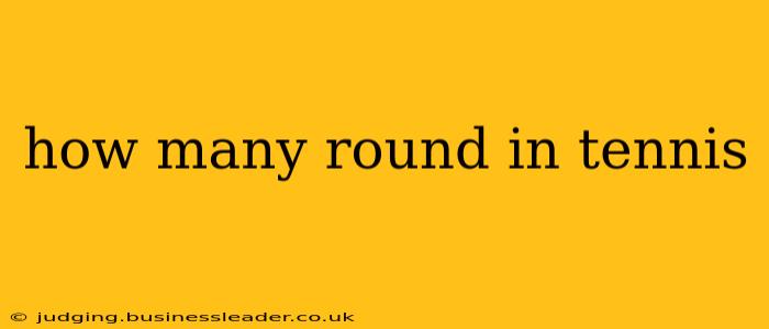 how many round in tennis