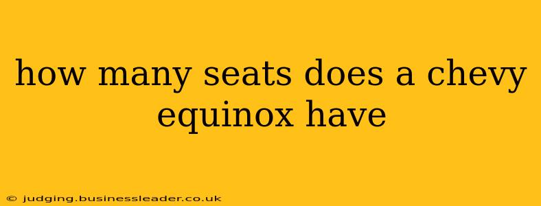 how many seats does a chevy equinox have