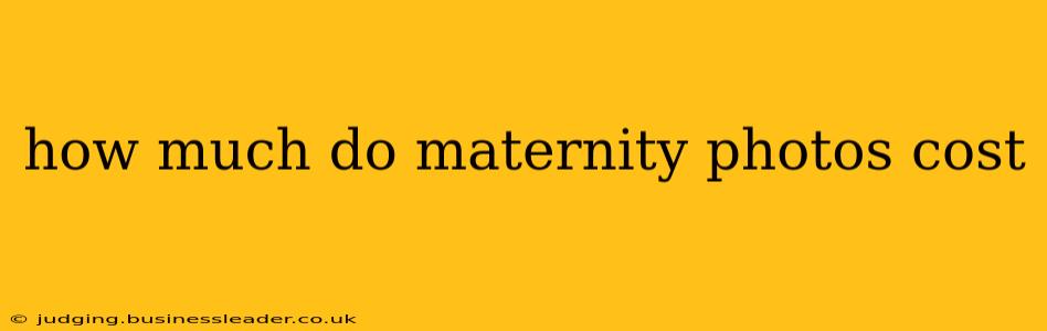 how much do maternity photos cost