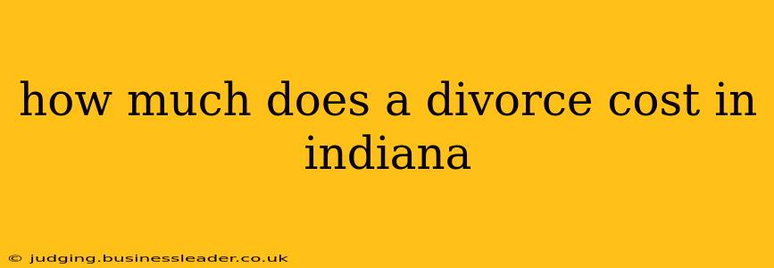 how much does a divorce cost in indiana