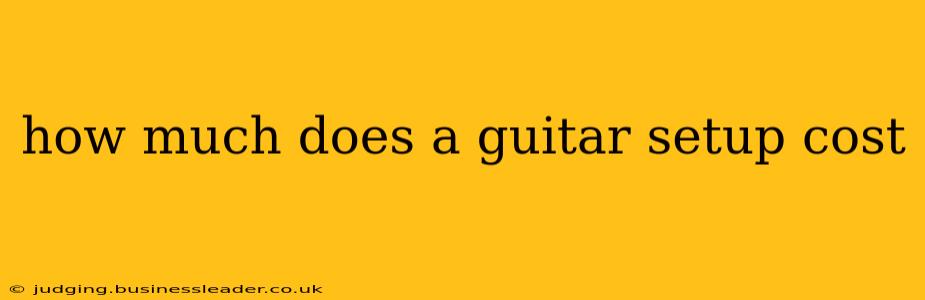 how much does a guitar setup cost