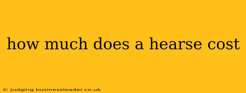 how much does a hearse cost
