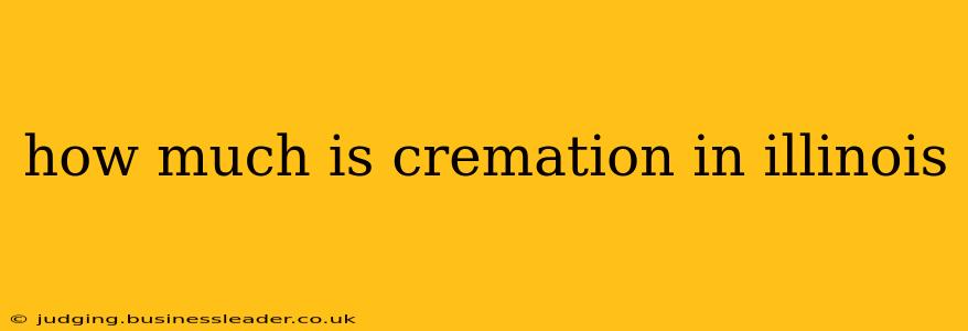 how much is cremation in illinois