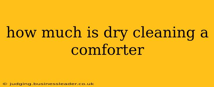how much is dry cleaning a comforter