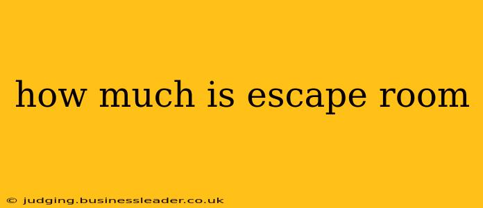 how much is escape room