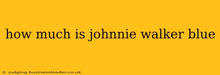 how much is johnnie walker blue
