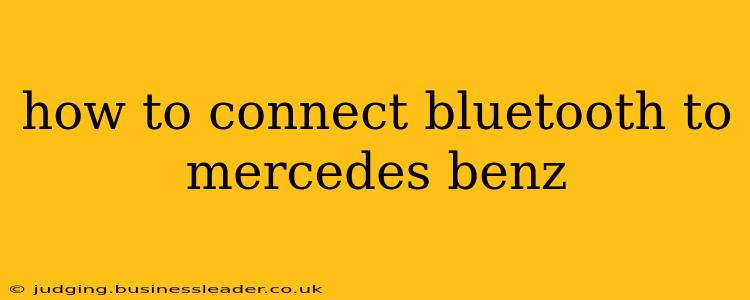 how to connect bluetooth to mercedes benz