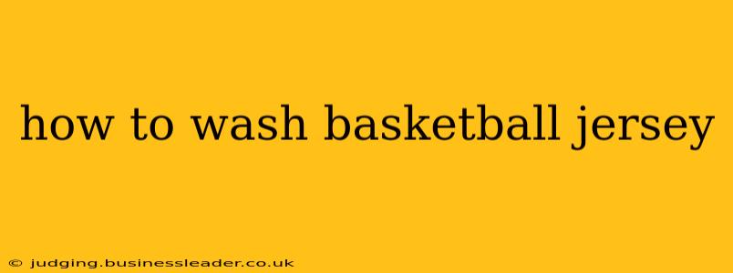 how to wash basketball jersey