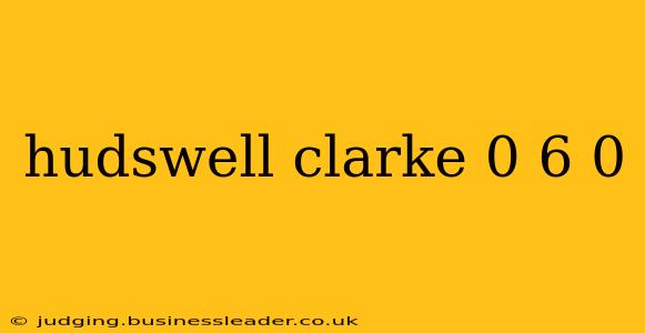 hudswell clarke 0 6 0