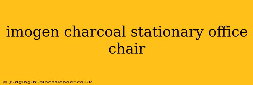 imogen charcoal stationary office chair