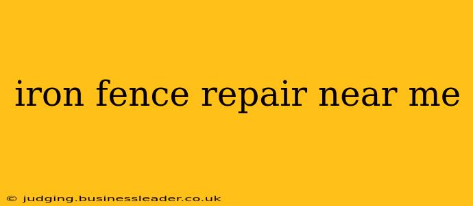 iron fence repair near me