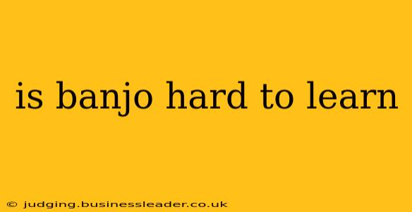 is banjo hard to learn