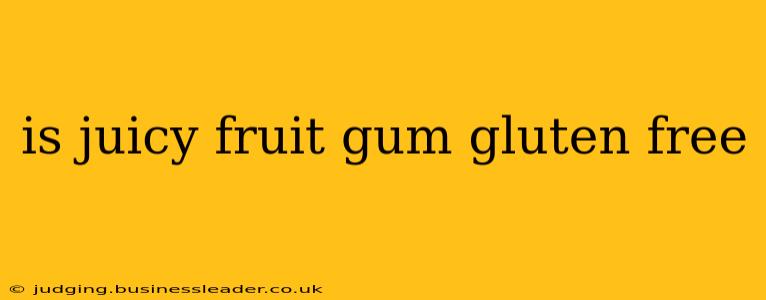 is juicy fruit gum gluten free