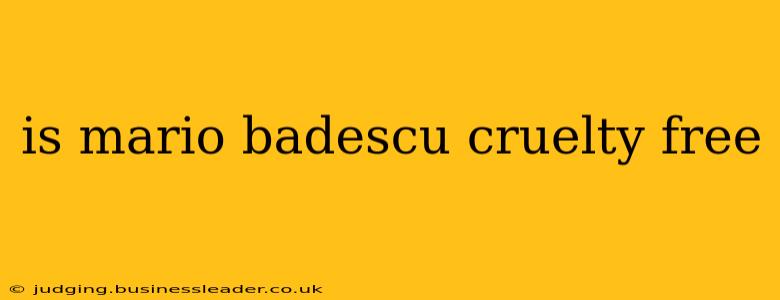 is mario badescu cruelty free