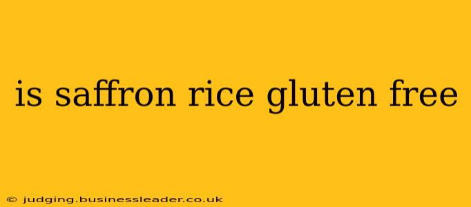 is saffron rice gluten free