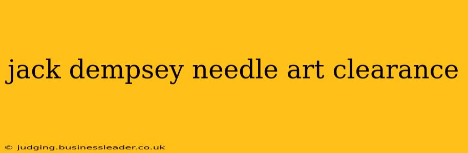 jack dempsey needle art clearance