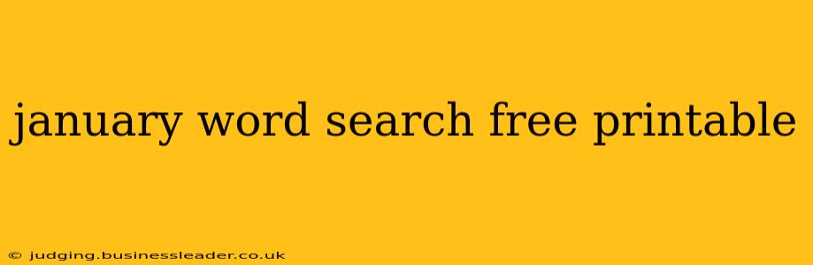 january word search free printable