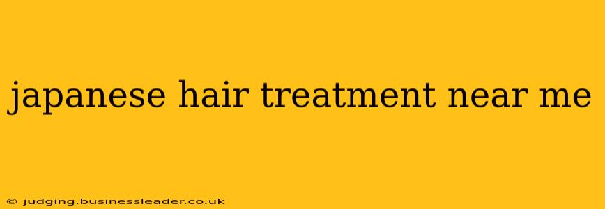 japanese hair treatment near me