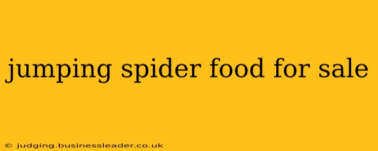 jumping spider food for sale