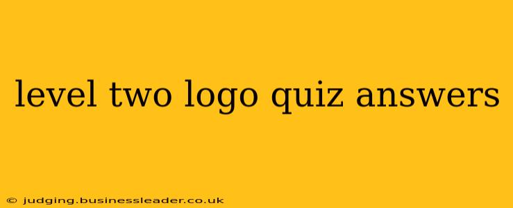 level two logo quiz answers