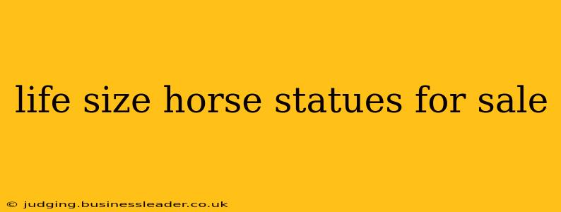 life size horse statues for sale