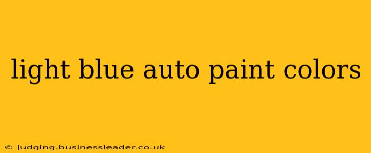 light blue auto paint colors