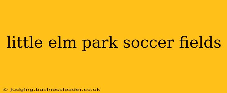 little elm park soccer fields