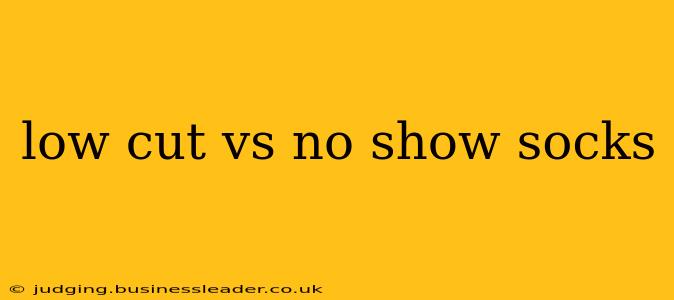 low cut vs no show socks