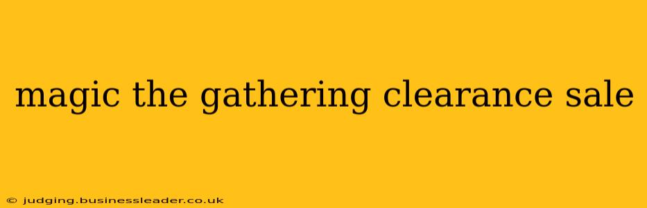magic the gathering clearance sale