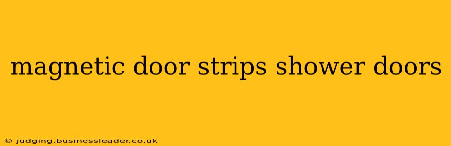magnetic door strips shower doors