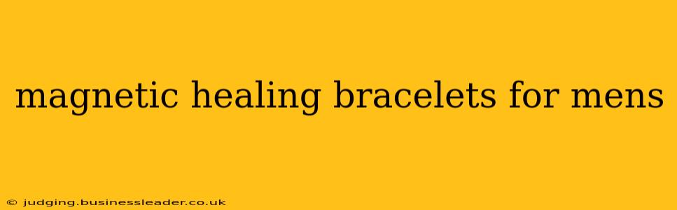 magnetic healing bracelets for mens