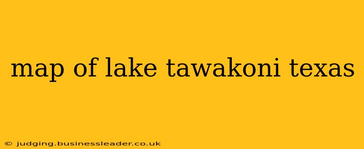 map of lake tawakoni texas
