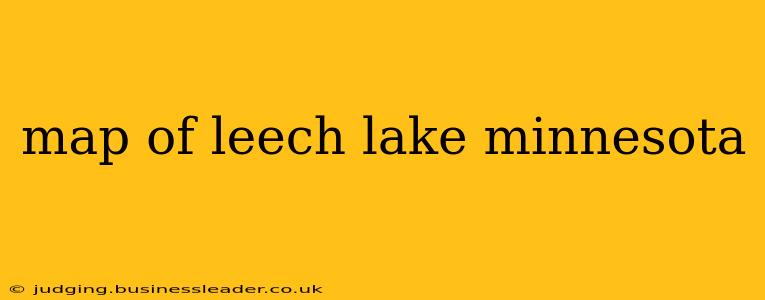map of leech lake minnesota