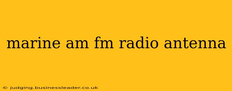 marine am fm radio antenna