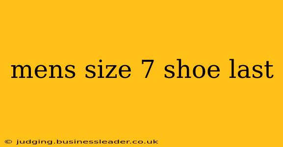 mens size 7 shoe last