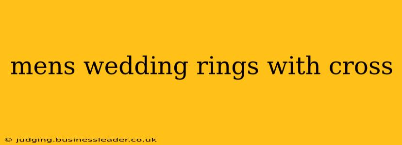 mens wedding rings with cross