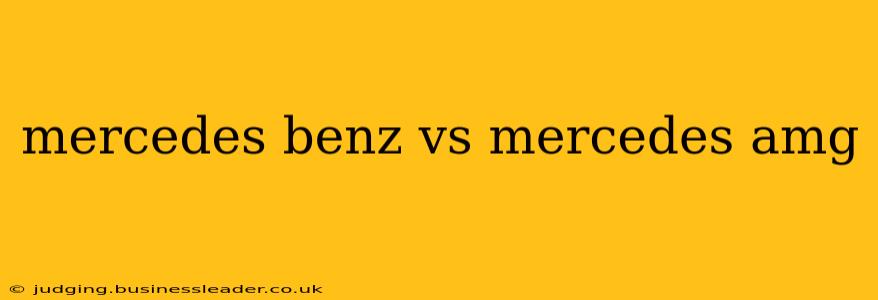 mercedes benz vs mercedes amg
