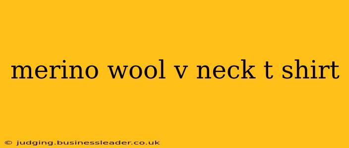 merino wool v neck t shirt