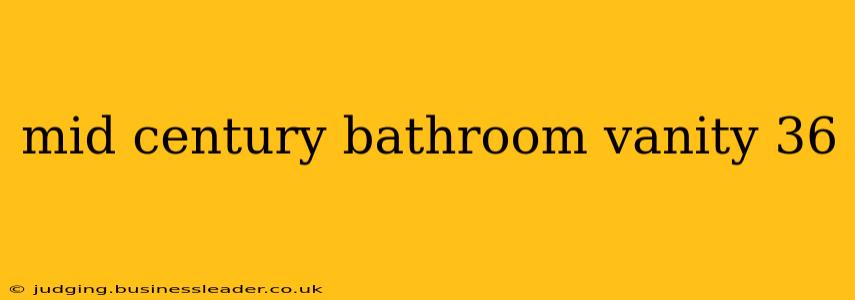mid century bathroom vanity 36