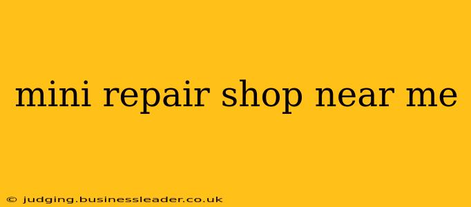 mini repair shop near me