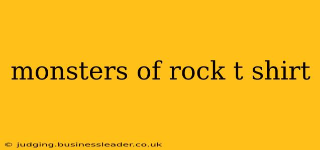 monsters of rock t shirt