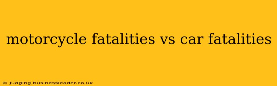 motorcycle fatalities vs car fatalities