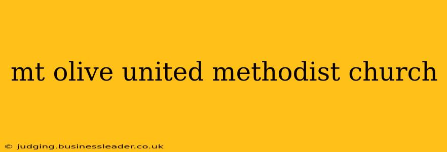mt olive united methodist church