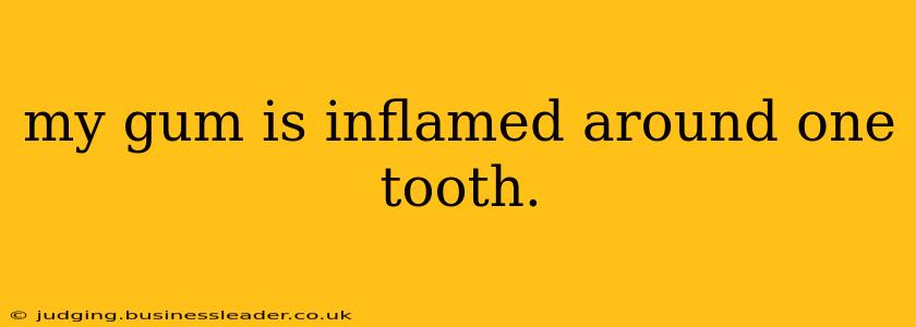 my gum is inflamed around one tooth.