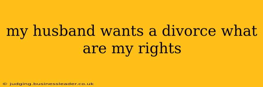 my husband wants a divorce what are my rights