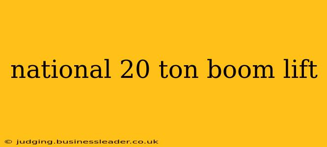 national 20 ton boom lift
