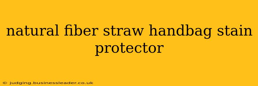 natural fiber straw handbag stain protector