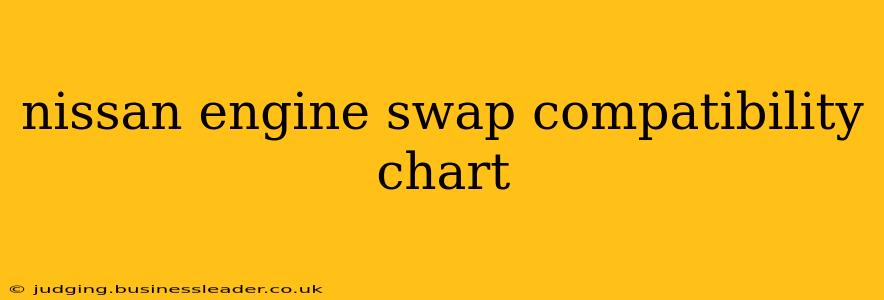nissan engine swap compatibility chart