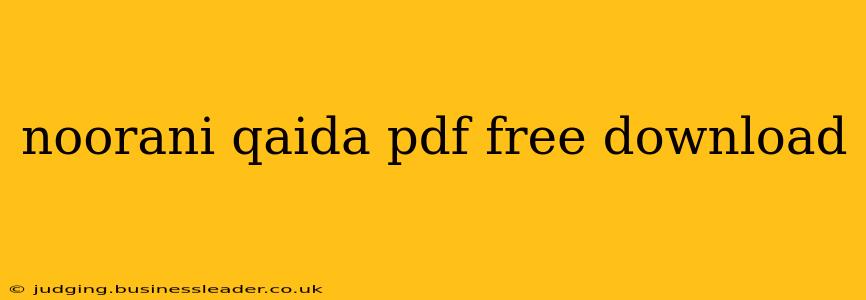 noorani qaida pdf free download